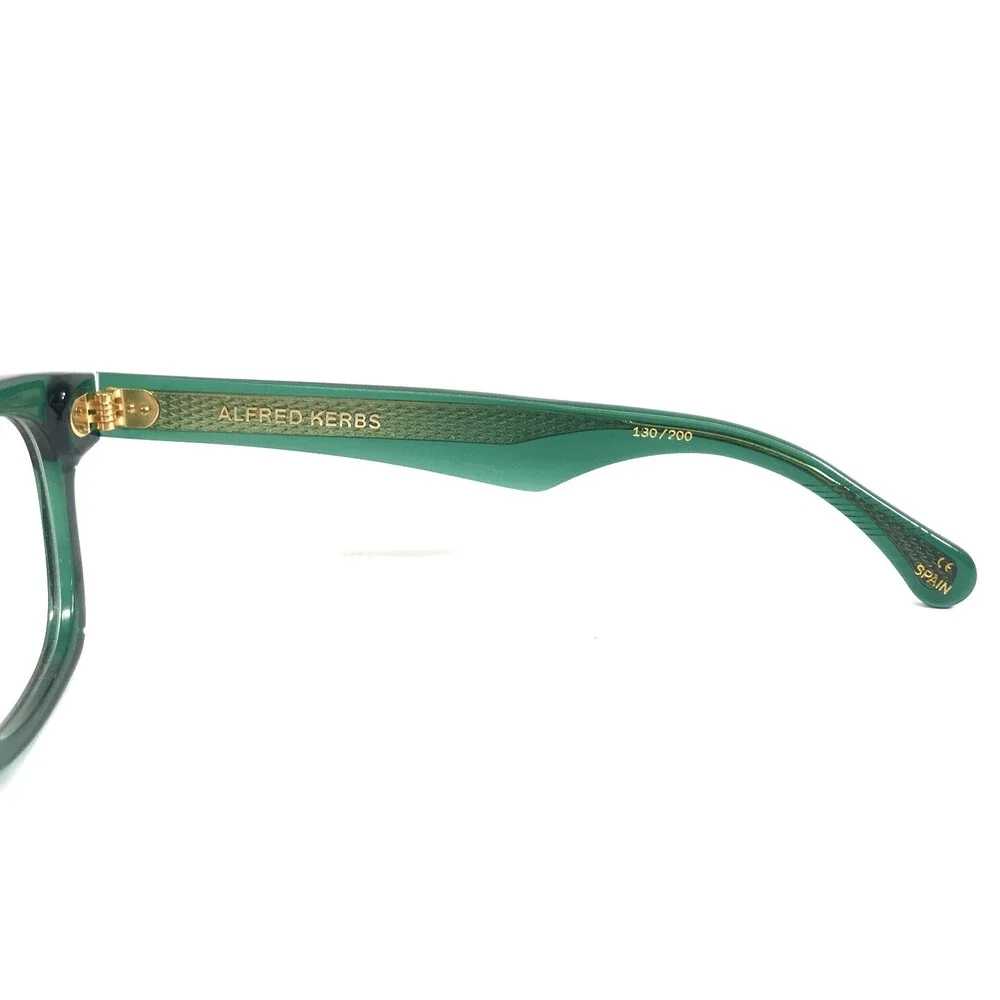 Alfred Kerbs Eyeglasses Frames AMERICA GR Clear Green Square Full Rim 48-24-140